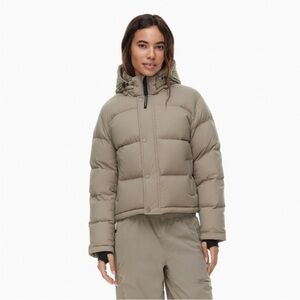 Aritzia The Super Puff Shorty | Size S | Taupe